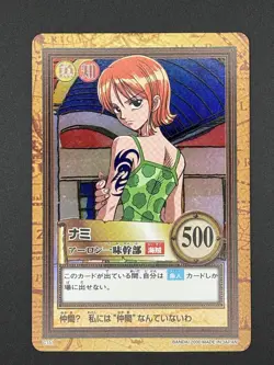 Nami C151 Holo Carddass Hyper Battle Japanese One Piece Moderately Played - Image 3