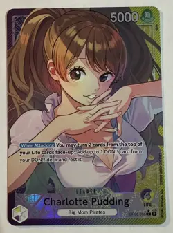 One Piece TCG - Charlotte Pudding (058) (Parallel) OP08-058 Two Legends Foil - Image 1