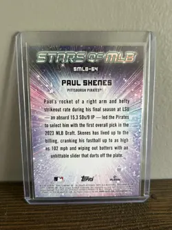2024 Topps Update Series - Stars of Mlb Paul Skenes #SMLB-64 (RC) - Image 2