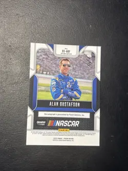 2025 Prizm Nascar Alan Gustafson Black Finite 1/1 One Of One Auto - Image 2