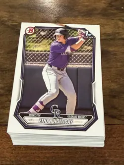 2026 Bowman Ethan Holliday Lot of 42 Paper Cards RC 1st Colorado Rockies - Image 1