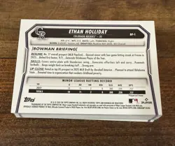 2026 Bowman Ethan Holliday Lot of 42 Paper Cards RC 1st Colorado Rockies - Image 3
