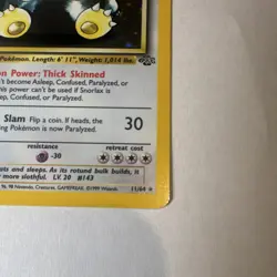 Snorlax 11/64 Jungle Unlimited Holo Rare English 1999 90 HP Pokemon TCG - Image 5