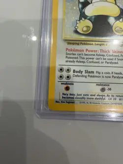 Wizards Snorlax 11/64 Jungle Holo Rare 90 HP English Pokemon TCG 1999 - Image 3