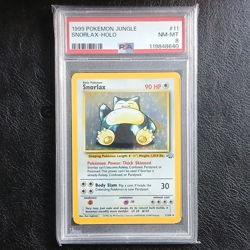 Pokemon TCG 1999 Jungle Snorlax Holo Rare 11/64 PSA 8 English - Image 1