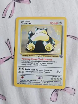 Pokemon TCG Snorlax 11/64 Jungle 1999 Holo Rare Card English Basic 90HP - Image 2