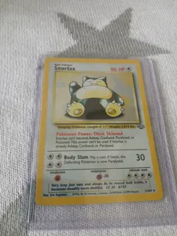 1999 Pokemon TCG Snorlax Holo – Jungle Set original #11/64 – NM - Image 5