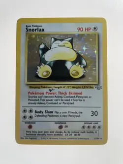 1999 Pokemon TCG Snorlax Holo – Jungle Set #11/64 – Very Good Condition - Image 1