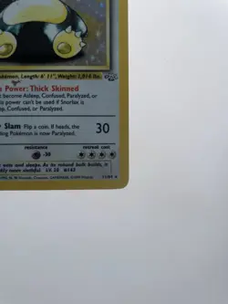 1999 Pokemon TCG Snorlax Holo – Jungle Set #11/64 – Very Good Condition - Image 5