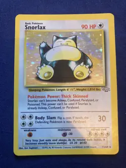 🛌 Snorlax 11/64 Holo Rare Jungle HP Pokemon TCG Vintage 1999 - Image 1