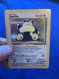 🛌 Snorlax 11/64 Holo Rare Jungle HP Pokemon TCG Vintage 1999 - Image 3