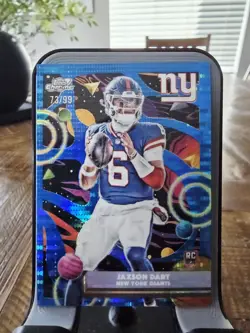 JAXSON DART 2025 TOPPS COSMIC CHROME ROOKIE BLUE MOON /99 #174 GIANTS - Image 1