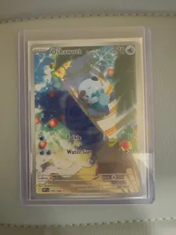 Oshawott 105/086 Illustration Rare White Flare NM Pokemon TCG Pack Fresh Clean - Image 1