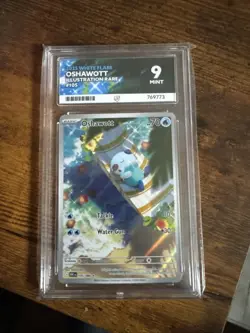 Oshawott Illustration Rare Pokemon TCG White Flare 105/086 English Edition Ace 9 - Image 1