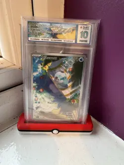 Pokemon TCG Oshawott Illustration Rare White Flare 105/086 Ruby Pristine 10 - Image 1