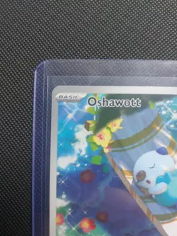 Pokemon TCG White Flare Oshawott Illustration Rare Card 105/086 Mint Condition - Image 4