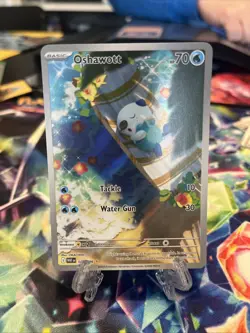 Pokemon TCG White Flare Oshawott Illustration Rare Card 105/086 Mint Condition - Image 1