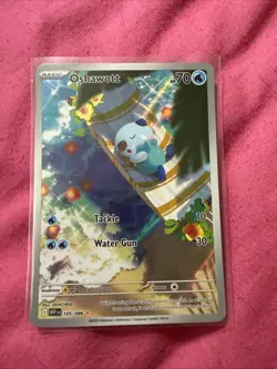 Pokemon TCG White Flare Oshawott Illustration Rare Card 105/086 Mint Condition - Image 1