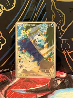 Pokemon TCG White Flare Oshawott Illustration Rare Card 105/086 Mint Condition - Image 1