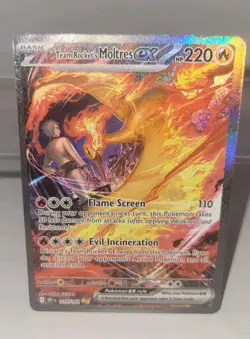 Pokemon TCG Team Rockets Moltres EX Destined Rivals Card 229/182 - Image 1