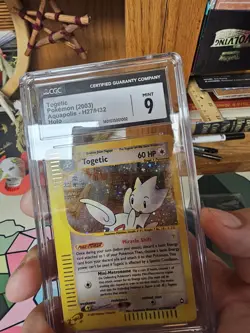CGC 9 Togetic H27/H32 Aquapolis 2003 Holo Rare Pokemon Card WOTC E-Series Mint - Image 3