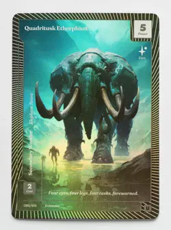 Wonders Of The First Existence - Quadritusk Etherphant - Uncommon Foil #280 - Image 1