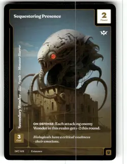 Wonders Of The First - Sequestering Presence 287/401 Secondary Wonder NM - Image 1