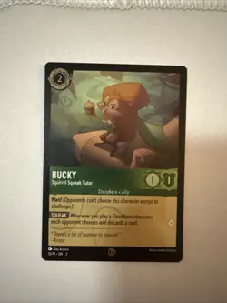 Bucky - Squirrel Squeak Tutor 15 Disney Lorcana Promo Cards Cold Foil - Image 1