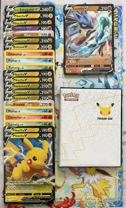 Jumbo Oversized POKEMON CARD LOT w/ Celebrations 30 Page Binder - Image 1