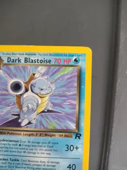 Dark Blastoise Pokemon Card Non Holo Regular 20/82 Trading Team Rocket - Image 5