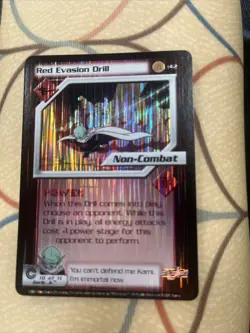 Dragon Ball Z Score Red Evasion Drill Foil Unlimited Trunks Saga Ccg Card 142 - Image 1