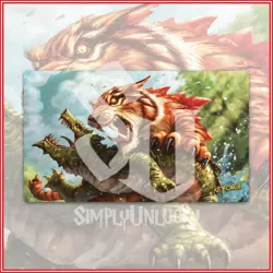 KEYFORGE: Mighty Tiger PLAYMAT Card Game Pokemon Yugioh Fantasy Flight - Image 1