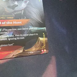 184/219 Thrill of the Hunt : Epic Foil Riftbound TCG Card : Set 03: UNL: Unleash - Image 3