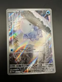 Pokemon TCG Snom 168/162 Illustration Rare Holo Card S&V: Temporal Forces - Image 1