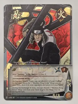 The Third Hokage US083 Super Rare Foil NM 1st Edition Naruto CCG Card - Image 1