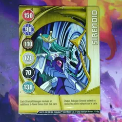 Bakugan Series 4 - 12/48C Gold Gate Card - Sirenoid - Image 1