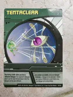 Bakugan Battle Brawlers Spin Master Card BA291 Tentaclear - Image 1