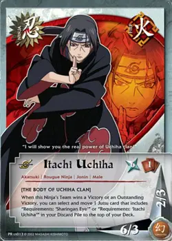 Itachi Uchiha - PR-US013 - Common - 1st Edition Promo Cards Damaged - Naruto - Image 1