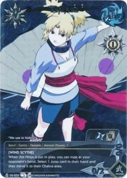Temari - N-US025 - Full Art Promo Promo Cards NM/LP - Naruto - Image 1