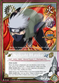 Kakashi Hatake - PR-052 - Promo - 1st Edition Promo Cards Played - Naruto - Image 1