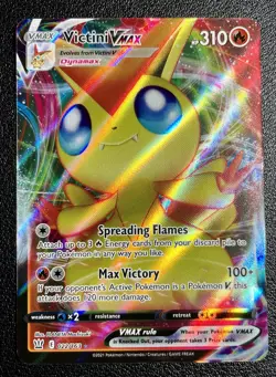 Victini Vmax 022/163 Battle Styles Full Art Ultra Rare Pokemon Card - Image 1