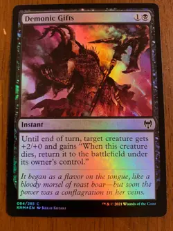 Demonic Gifts Foil - MTG Magic Cards - Kaldheim KHM - Image 1