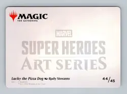 Lucky the Pizza Dog Art Card (44/45) Art Series MTG Marvel Super Heroes (AAMSH)* - Image 2