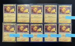 Lot Of 10 Pikachu 051/162 Pokemon Day 2026 / 3 Swirls 6 Holo Error Cards ✨ - Image 1
