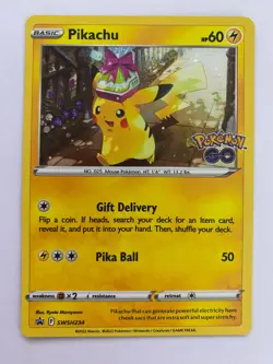 Pokemon TCG Cards Pikachu SWSH234 Black Star Promo Cosmos Holo NM-M - Image 1
