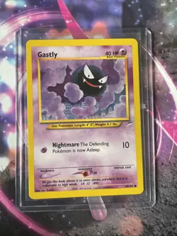 Pokemon TCG Gastly Regular Neo Destiny Common Card 65/105 Near Mint - Image 1