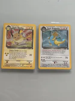 Pokemon Cards Team Rocket 10x Holo Bundle Dark Dragonite 5/82 Dark Raichu 83/82 - Image 2
