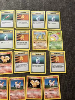 Pokemon Base Set Bundle – 23 Cards | Vintage 1999 | Trainer & Pokemon Mix - Image 3