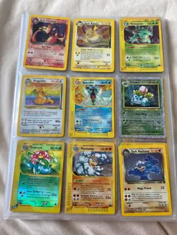 Vintage Pokemon Collection 1999-2003. 6/16 pages of Holo’s. Lots of rare cards - Image 1