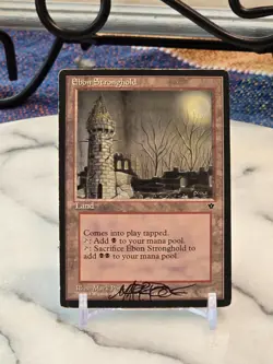 MTG Ebon Stronghold Fallen Empires Regular ARTIST SIGNED LP - Image 1